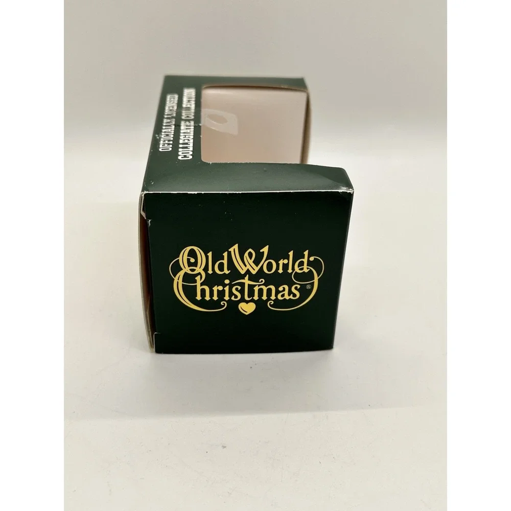 Old‎ World Christmas Glass Blown Ornament, Auburn Pennant (With OWC Gift Box)
